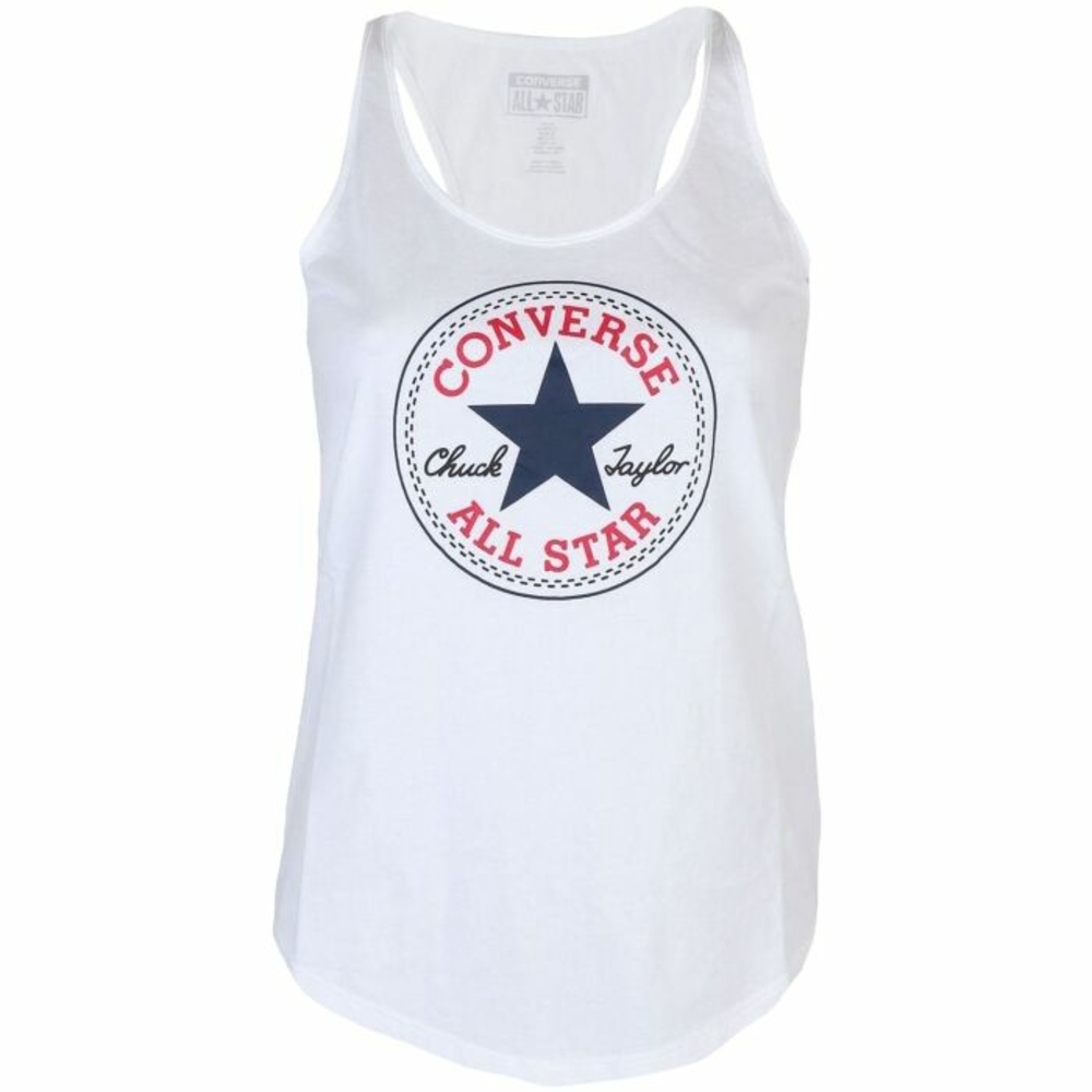 Converse White Sleeveless Tank Top XS